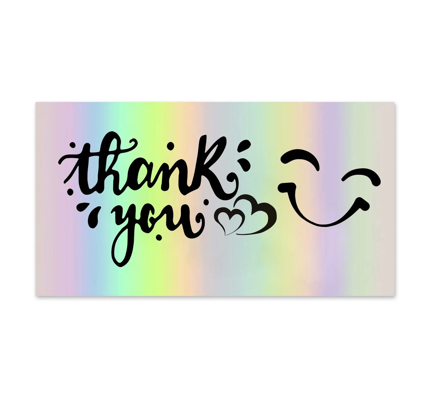 Laser Thank You Cards for Supporting My Small Business Order Shopping Purchase Greeting Card